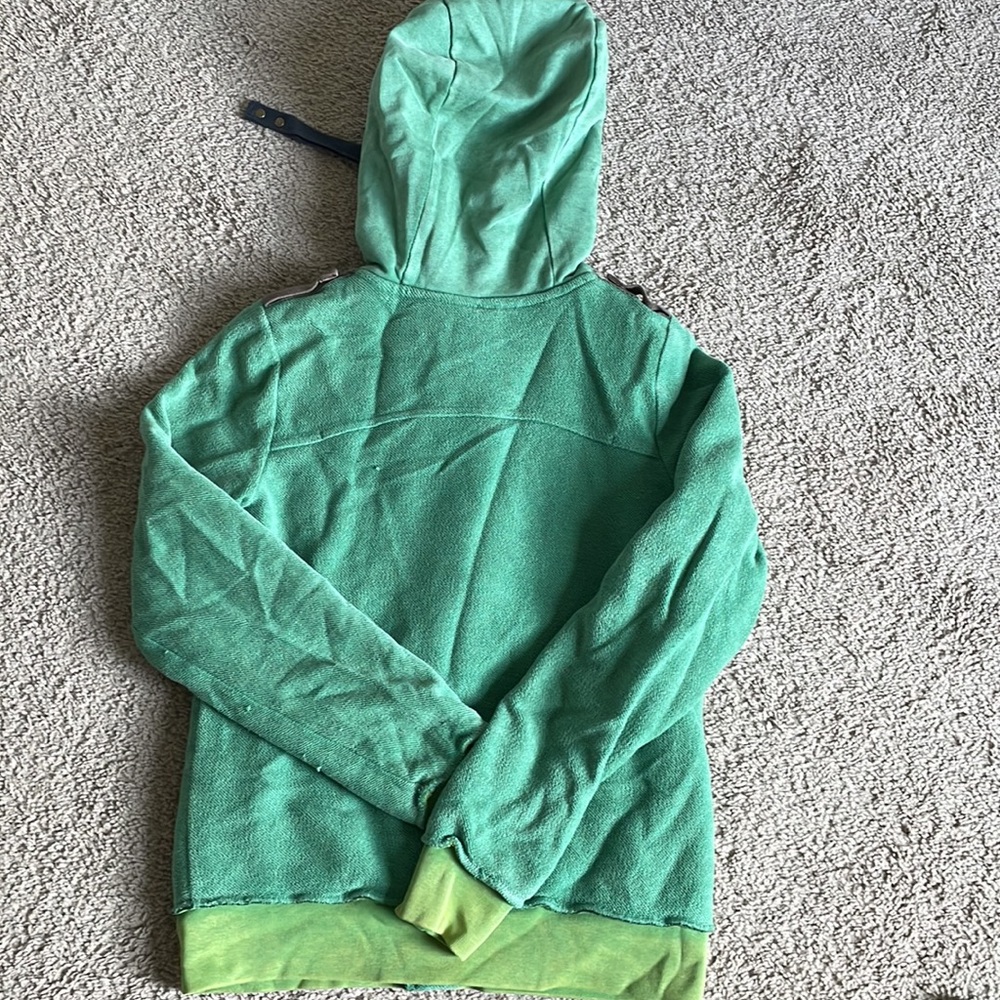 Free People We the Free Green Crest Hoodie RARE - Picture 2 of 11